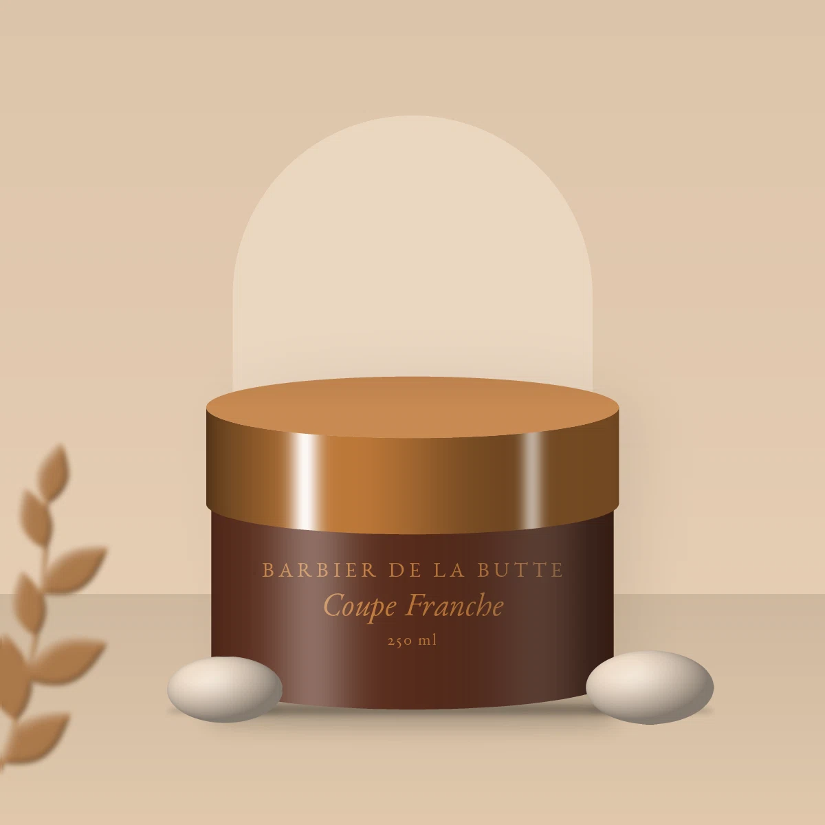 Masque capillaire après-soleil Coupe Franche – Barbier de la Butte, photo d'ambiance