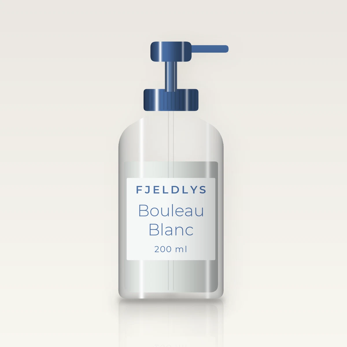 Bouleau Blanc nettoyant visage anti-imperfections – Fjeldlys, flacon-pompe 200 ml
