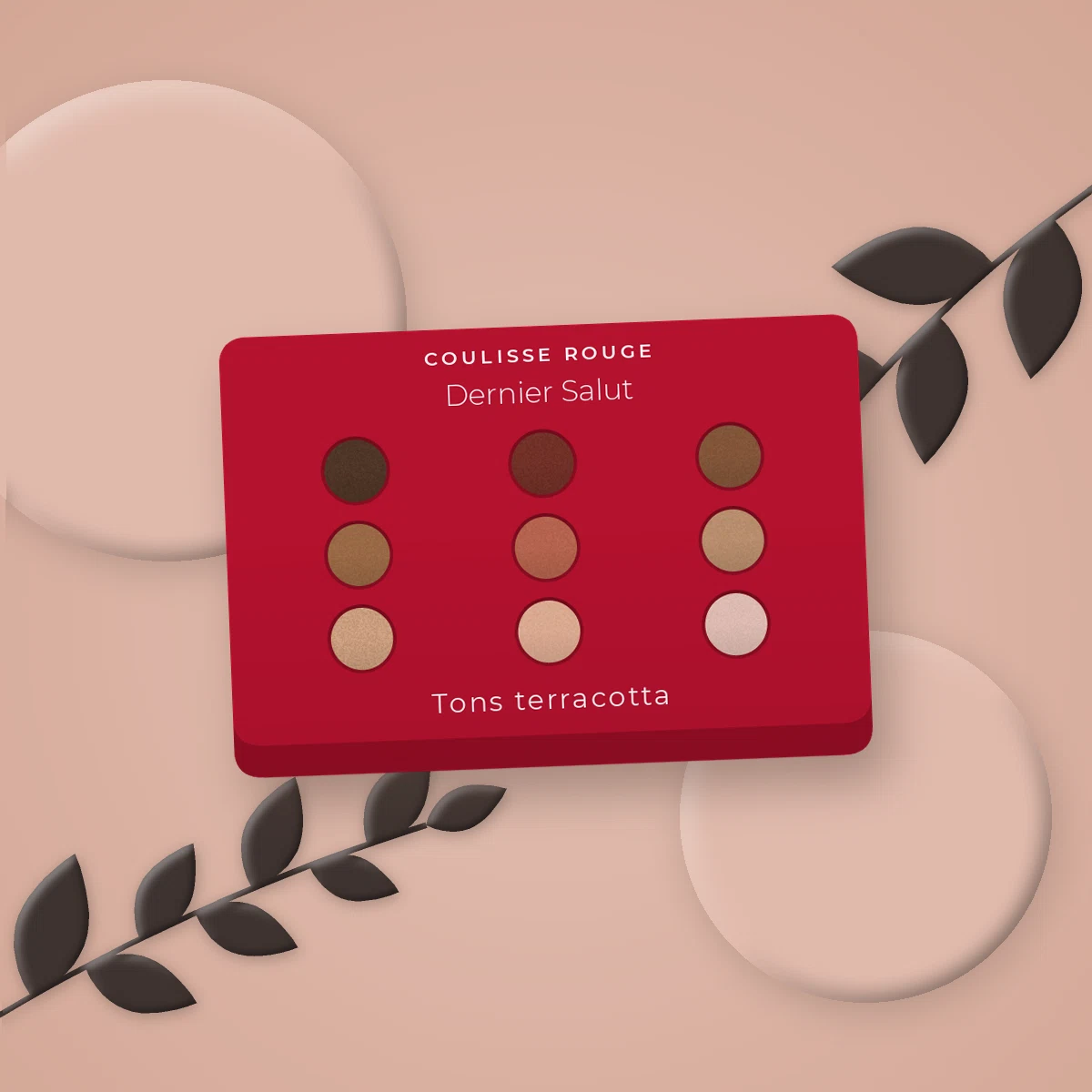 Palette yeux longue durée Dernier Salut – Coulisse Rouge, photo d'ambiance