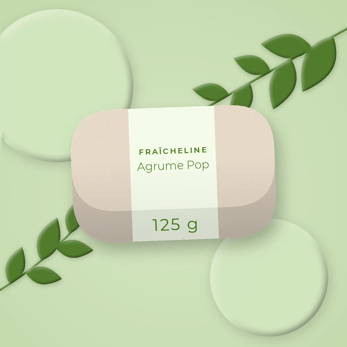 Savon Agrume Pop visage et corps – Fraîcheline, photo d'ambiance