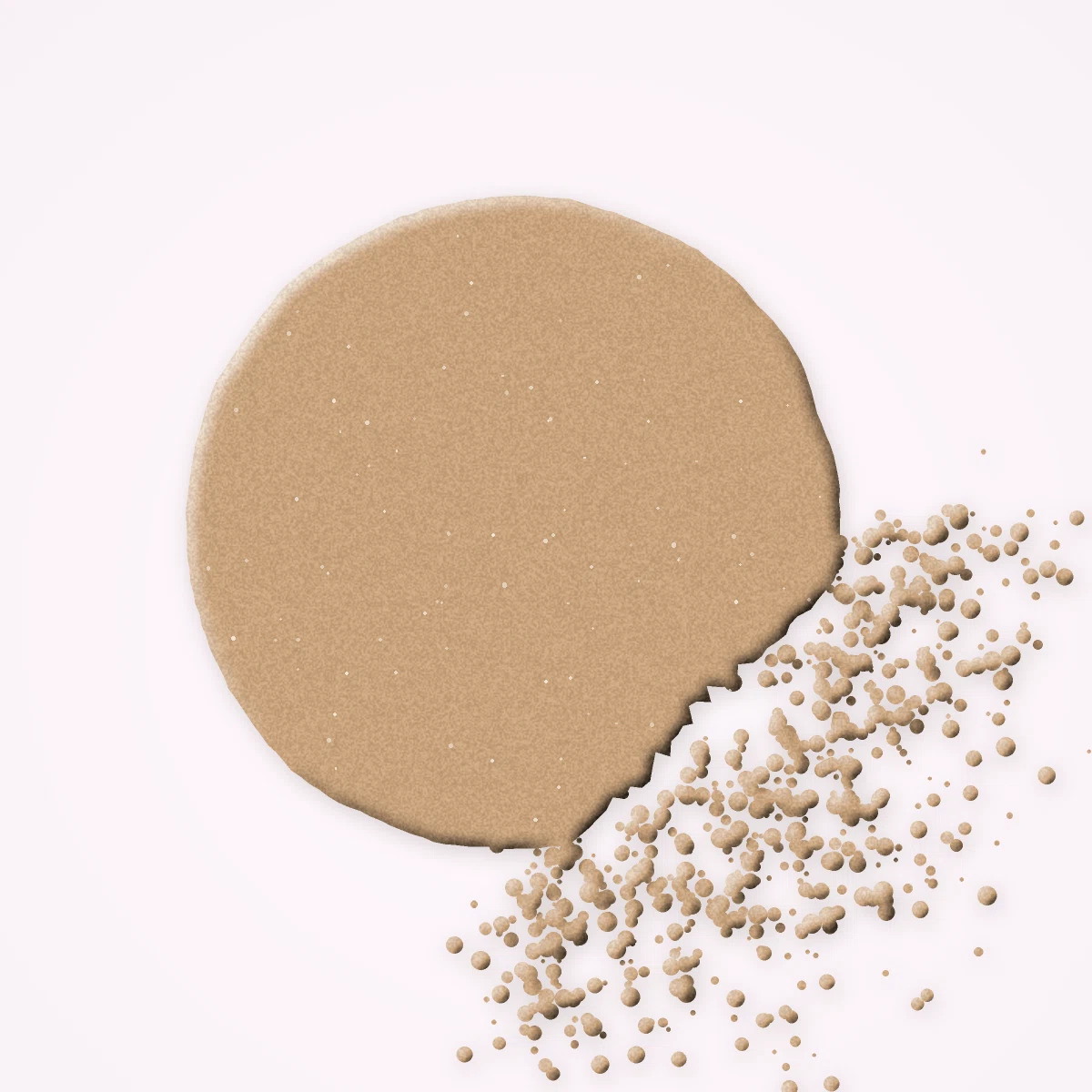 Pinceau de voyage Pop Acidulé – Bonbon Néon, matière déposée au pinceau