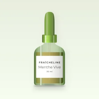 Huile capillaire Menthe Vive au pracaxi – Fraîcheline, flacon compte-gouttes 30 ml