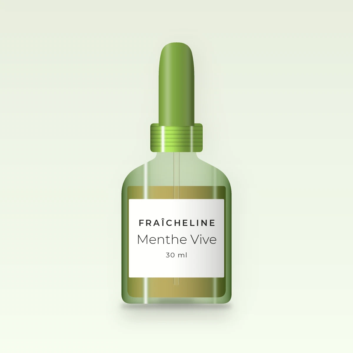 Huile capillaire Menthe Vive au pracaxi – Fraîcheline, flacon compte-gouttes 30 ml