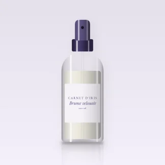 Brume veloutée au romarin – Carnet d'Iris, flacon spray 200 ml