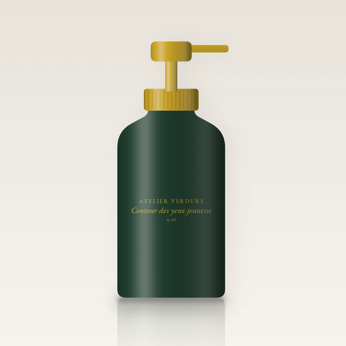Contour des yeux jeunesse à l'extrait de réglisse – Atelier Verdure, flacon-pompe 15 ml