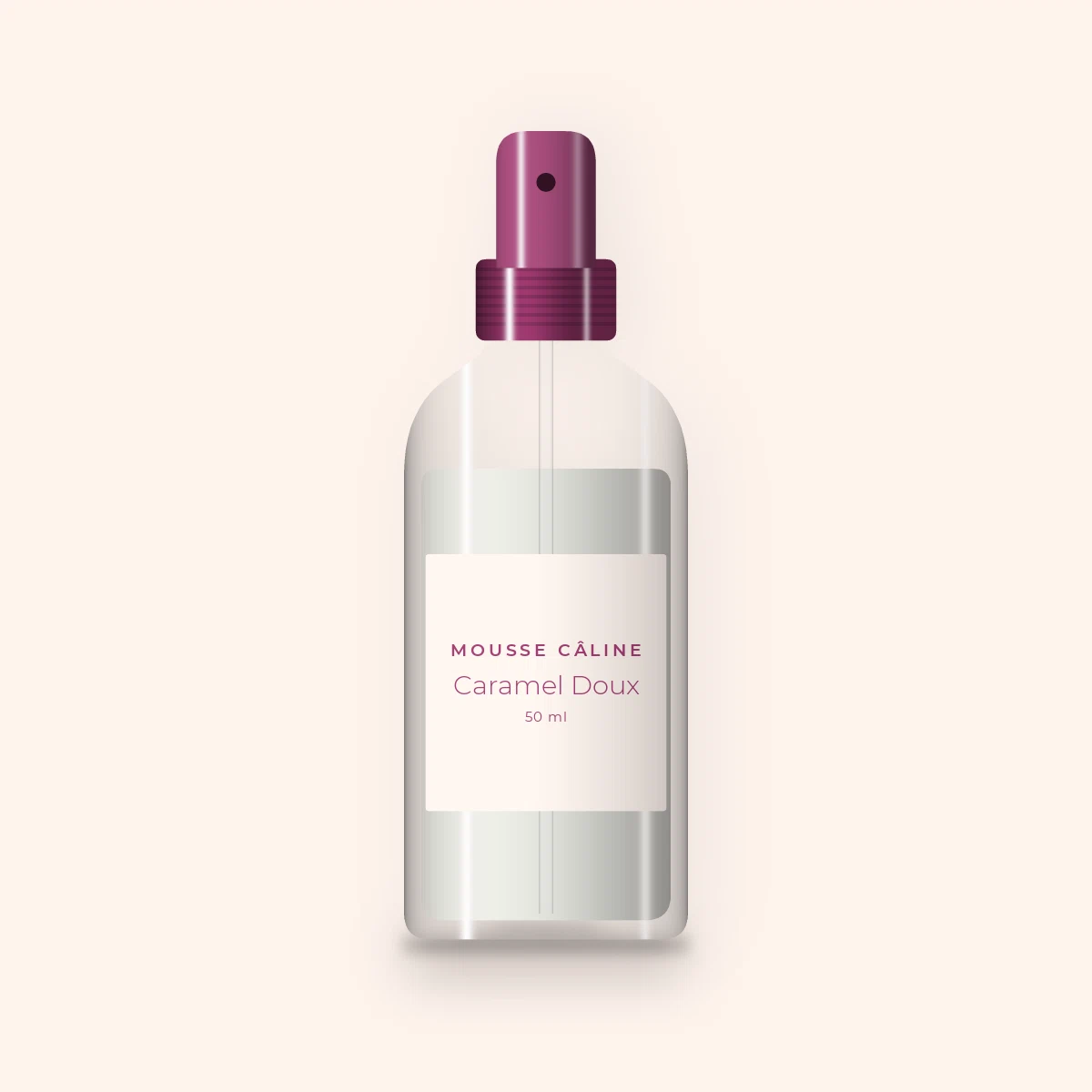 Déodorant Caramel Doux soin pureté – Mousse Câline, flacon spray 50 ml