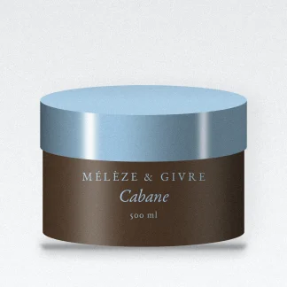 Masque capillaire Cabane à l'huile de jojoba – Mélèze & Givre, pot 500 ml
