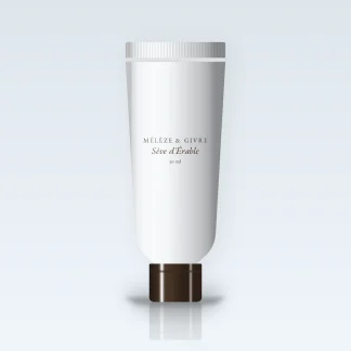 Baume après-rasage Sève d'Érable à l'huile d'abricot – Mélèze & Givre, tube 50 ml
