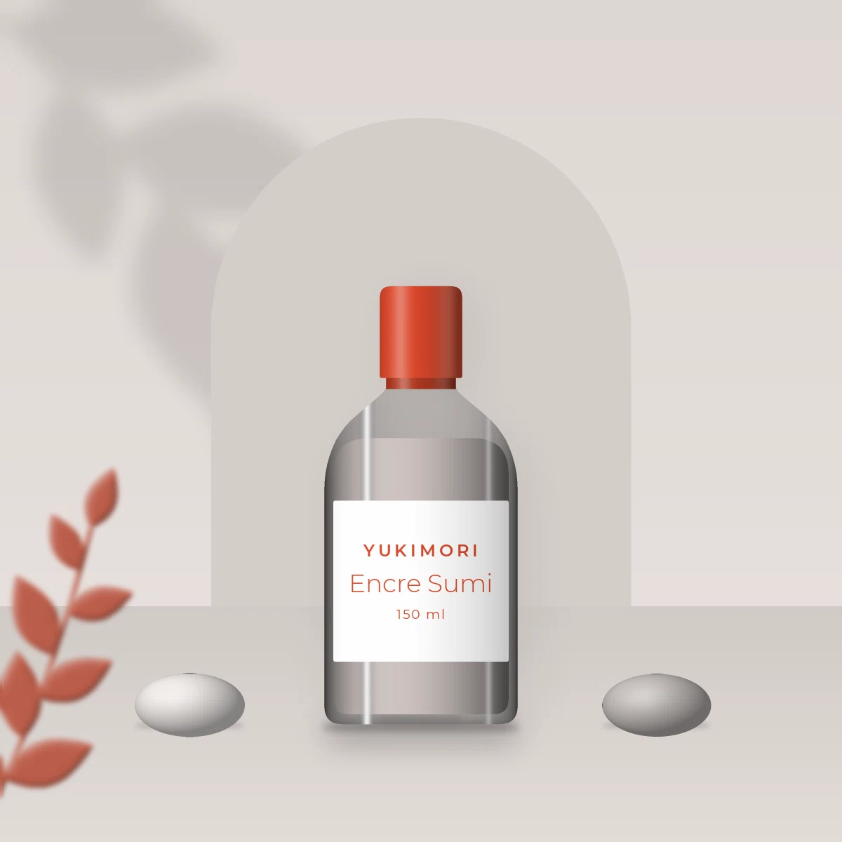 Nettoyant visage éclat Encre Sumi – Yukimori, photo d'ambiance