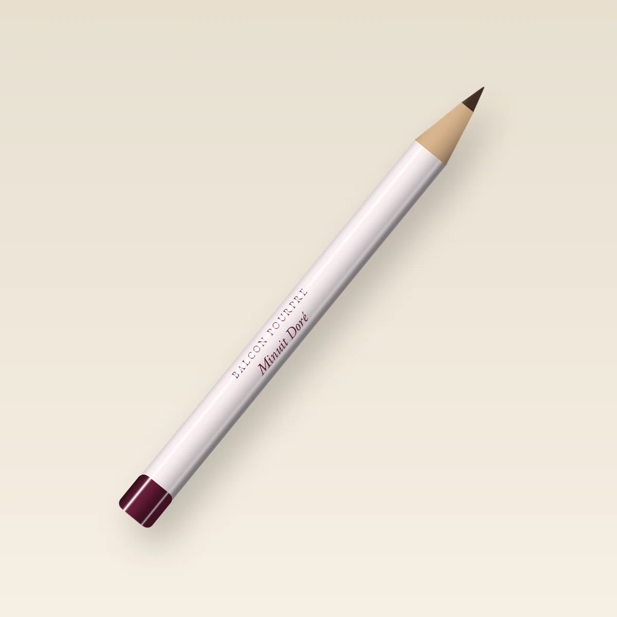 Eyeliner Minuit Doré trait fin – Balcon Pourpre, crayon 0,3 g, teinte Brun