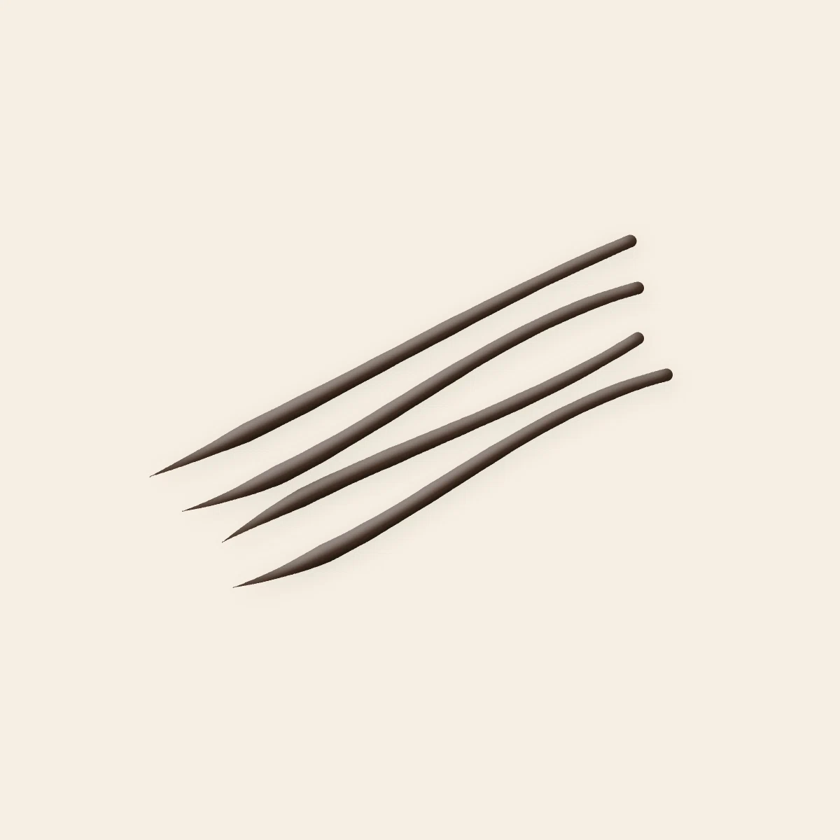 Eyeliner Minuit Doré trait fin – Balcon Pourpre, aperçu de la teinte Brun