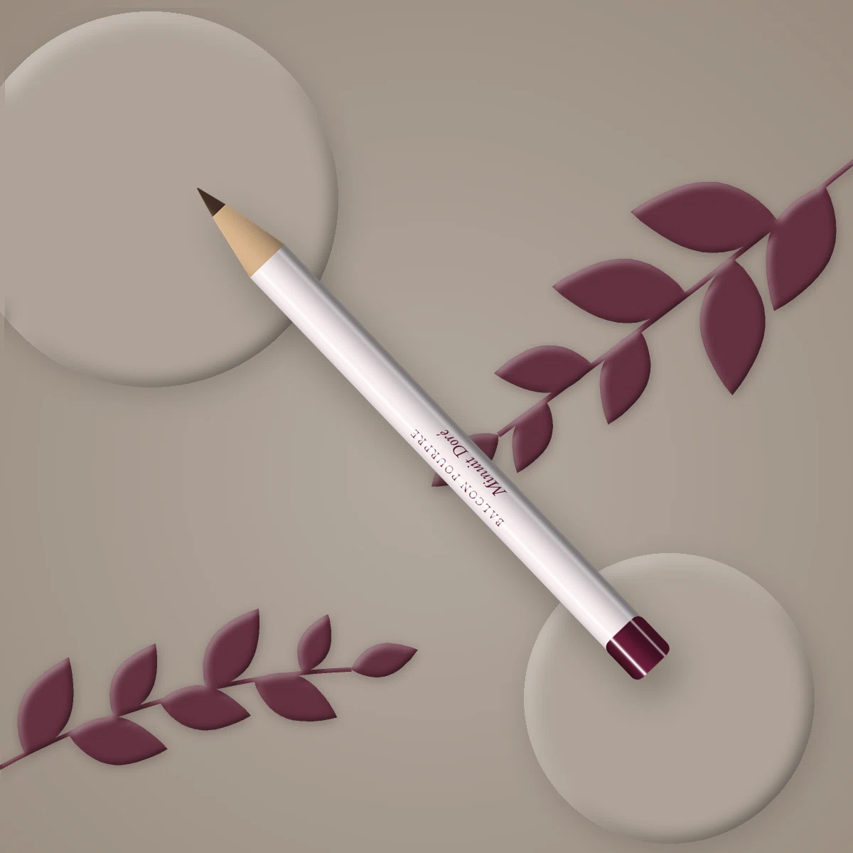 Eyeliner Minuit Doré trait fin – Balcon Pourpre, photo d'ambiance