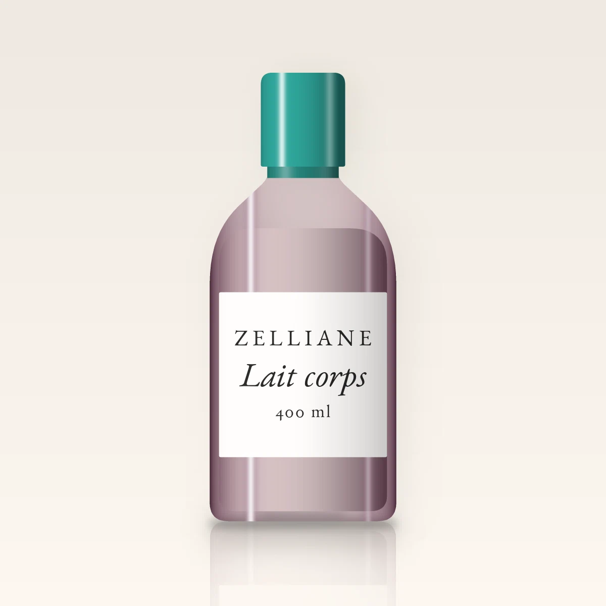 Lait corps effet seconde peau au thé vert – Zelliane, flacon 400 ml