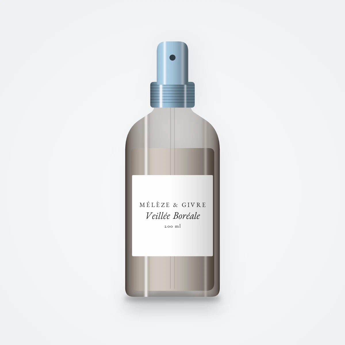 Lait solaire Veillée Boréale satiné SPF 50+ – Mélèze & Givre, flacon spray 200 ml
