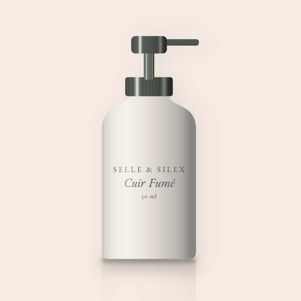 Soin visage Cuir Fumé à l'argile verte – Selle & Silex, flacon-pompe 50 ml