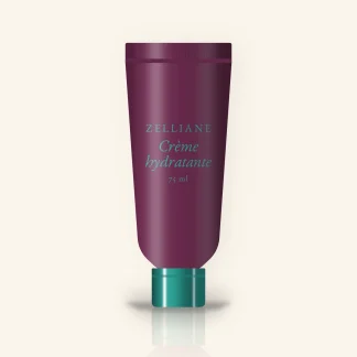 Crème hydratante longue durée à l'acide hyaluronique – Zelliane, tube 75 ml