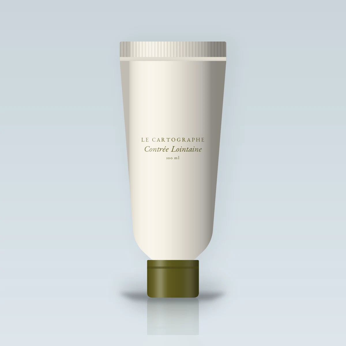 Crème à raser Contrée Lointaine à la vitamine E – Le Cartographe, tube 100 ml