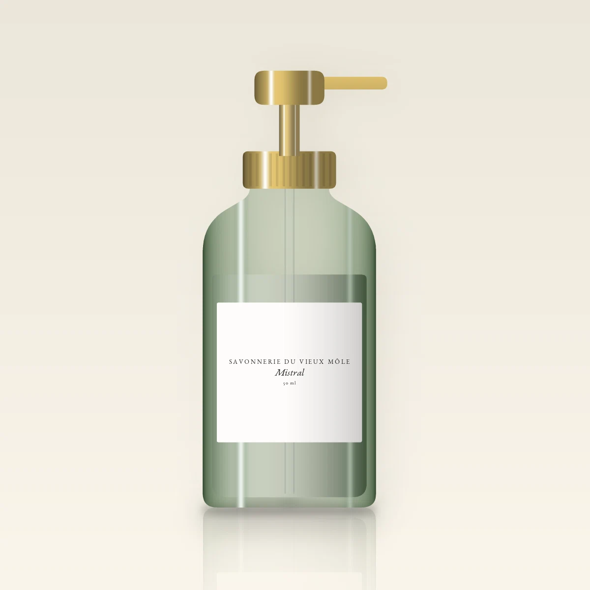 Baume après-rasage Mistral douceur extrême – Savonnerie du Vieux Môle, flacon-pompe 50 ml