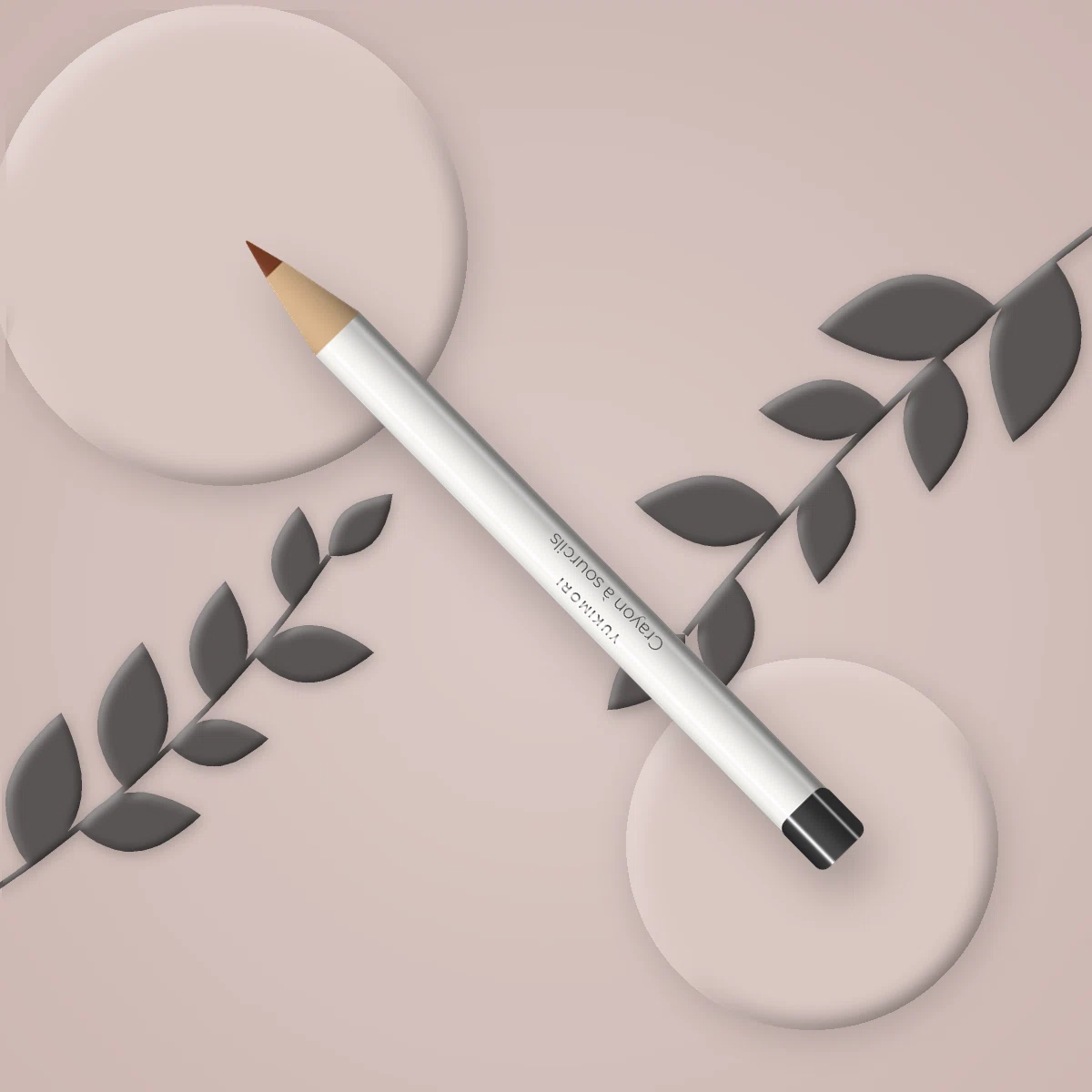 Crayon à sourcils rétractable à l'huile de nigelle – Yukimori, photo d'ambiance