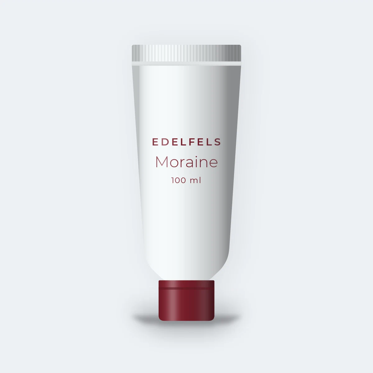 Crème à raser Moraine à la menthe poivrée – Edelfels, tube 100 ml