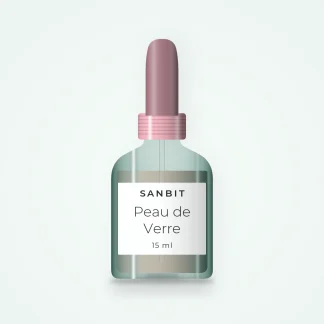 Sérum Peau de Verre à la centella asiatica – Sanbit, flacon compte-gouttes 15 ml