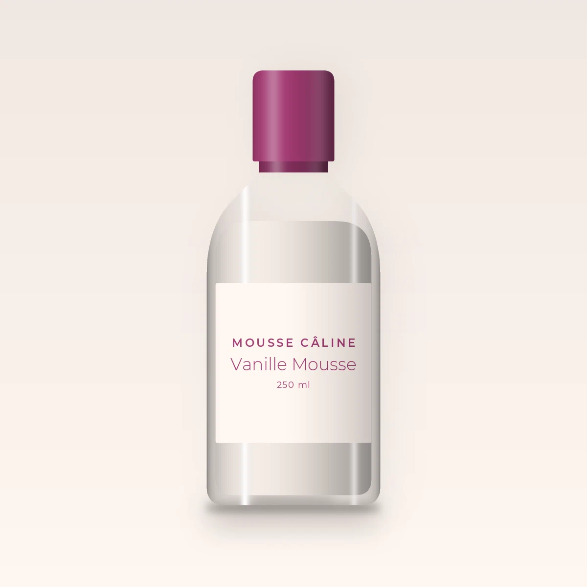 Lait corps Vanille Mousse revitalisant – Mousse Câline, flacon 250 ml