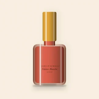 Vernis à ongles Falaise Blanche à l'huile de ricin – Terre d'Ocrelle, flacon 5 ml, teinte 10 Corail