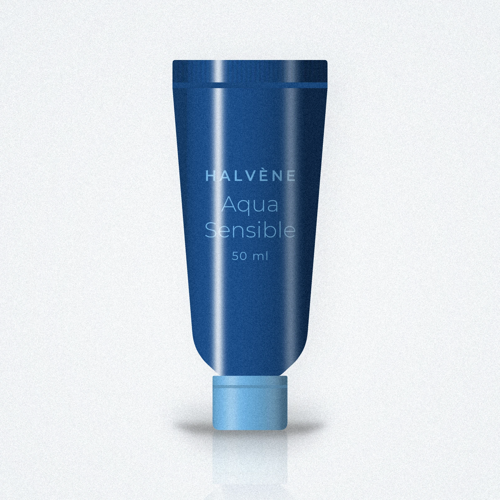 Crème solaire visage sans traces Aqua Sensible SPF 30 – Halvène, tube 50 ml