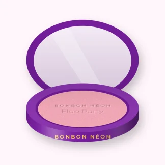 Blush Fluo Party effet mine reposée – Bonbon Néon, boîtier 6 g, teinte 02 Rose tendre