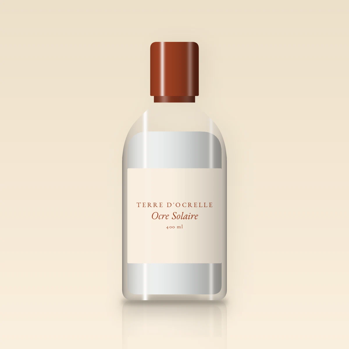 Lotion tonique Ocre Solaire à l'hydrolat de camomille – Terre d'Ocrelle, flacon 400 ml