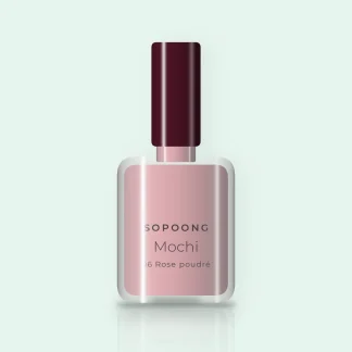 Vernis à ongles Mochi à la biotine – Sopoong, flacon 10 ml, teinte 06 Rose poudré