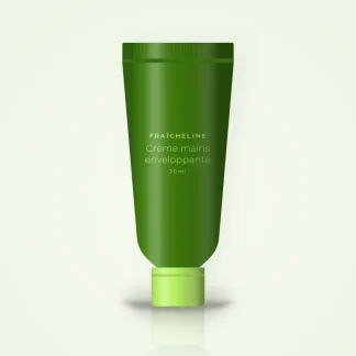 Crème mains enveloppante à l'huile d'amande douce – Fraîcheline, tube 50 ml
