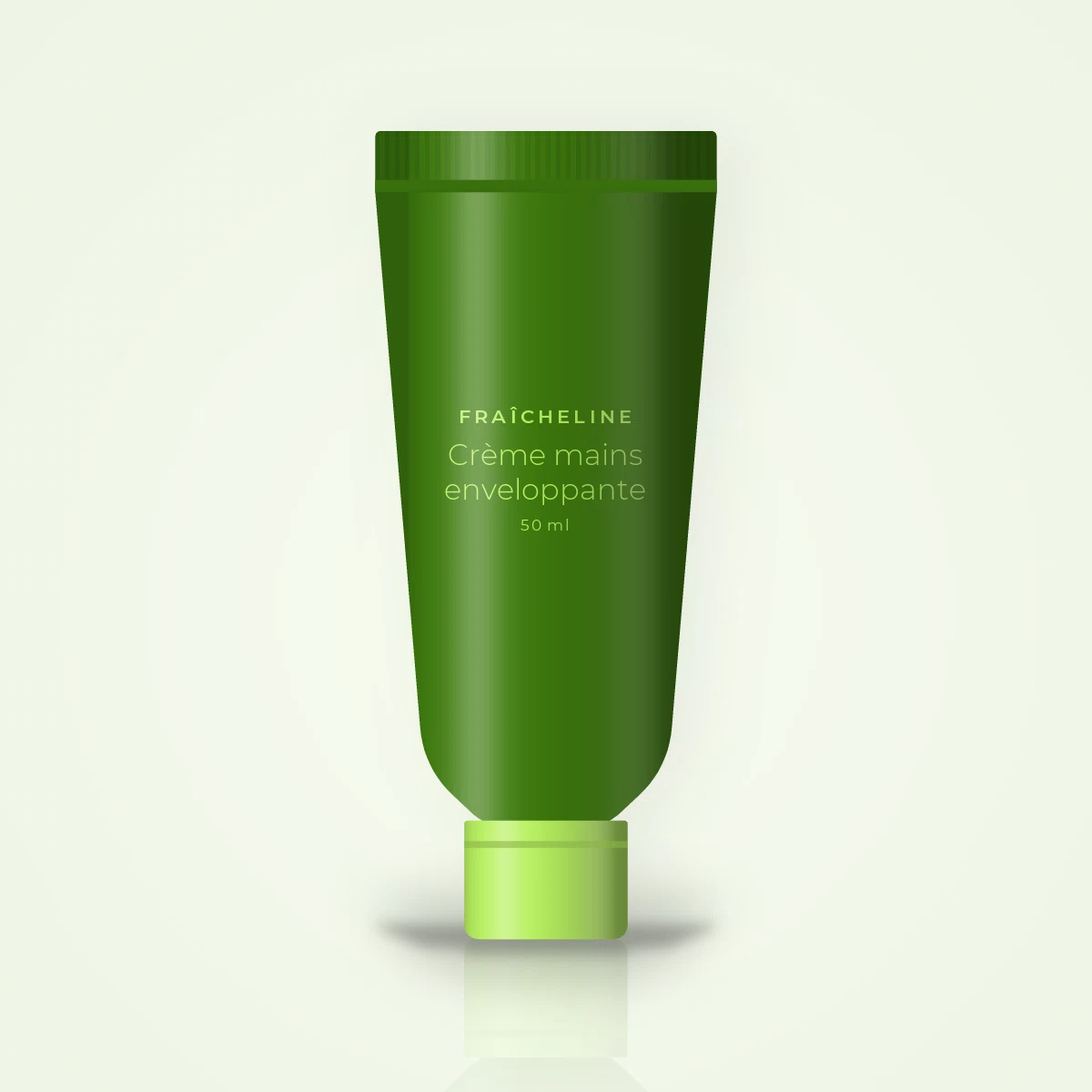 Crème mains enveloppante à l'huile d'amande douce – Fraîcheline, tube 50 ml