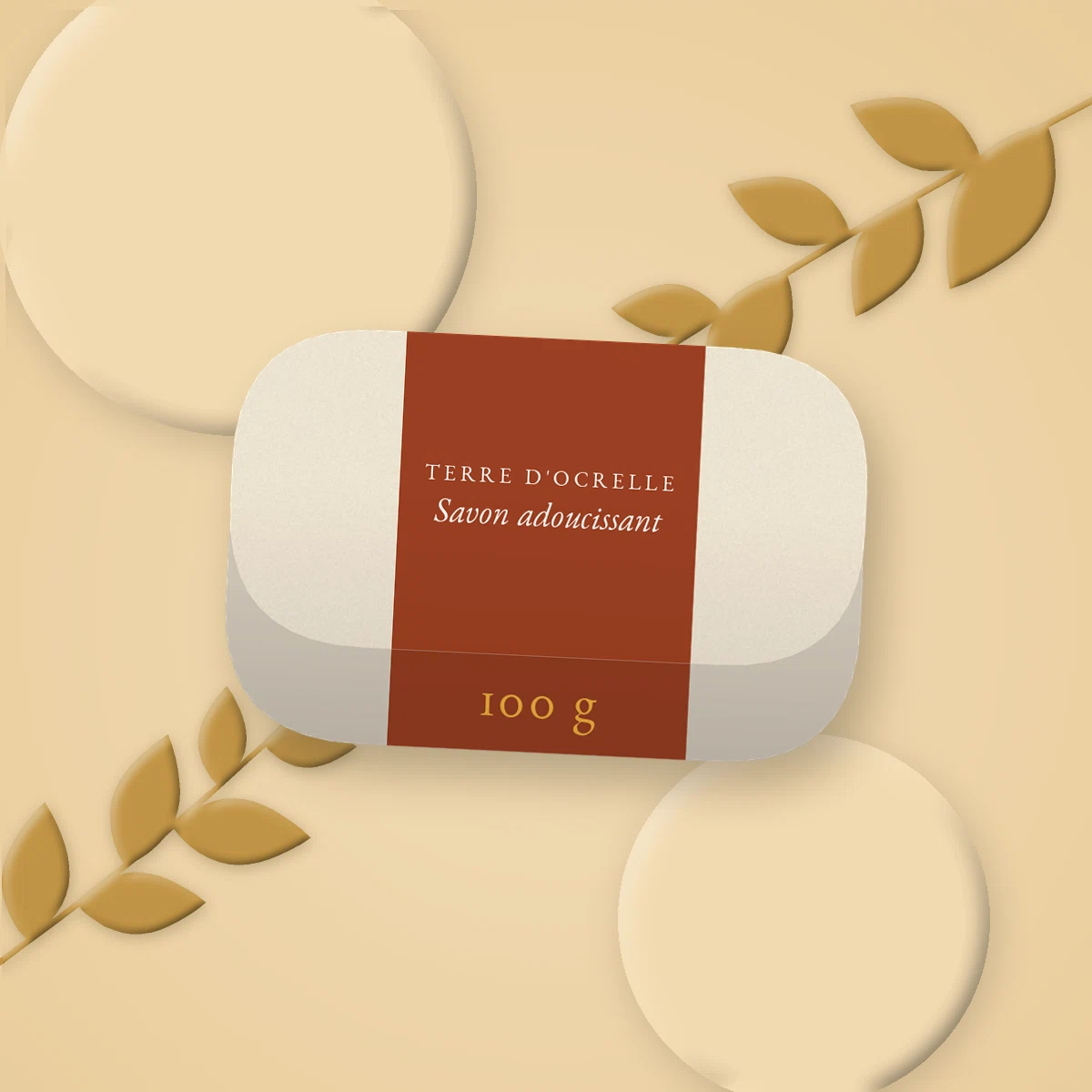 Savon adoucissant à l'huile de coco – Terre d'Ocrelle, photo d'ambiance
