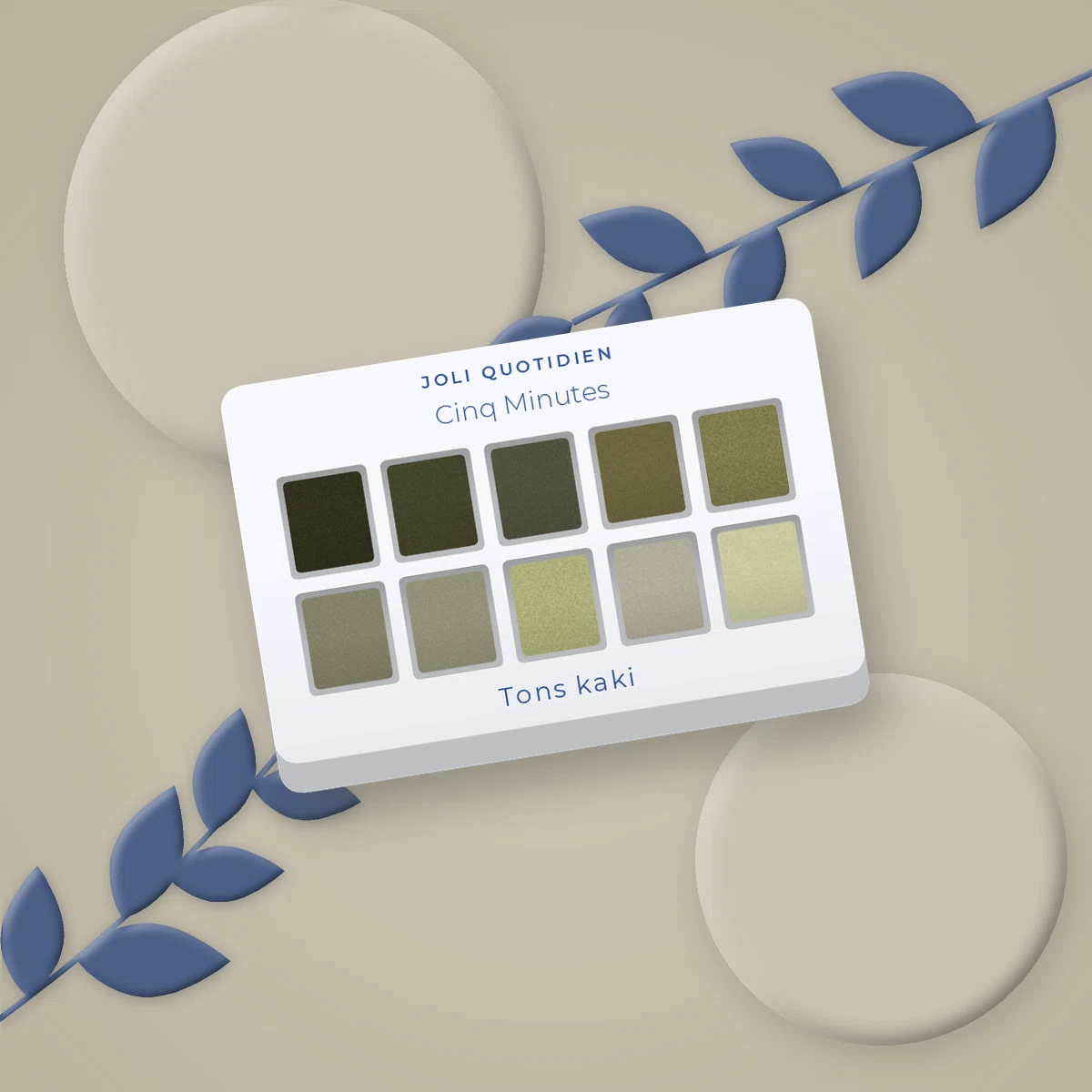 Palette yeux signature Cinq Minutes – Joli Quotidien, photo d'ambiance