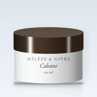 Masque capillaire Cabane à l'huile de coco – Mélèze & Givre, pot 150 ml