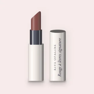 Rouge à lèvres signature au squalane – Rive Opaline, étui 3,5 g, teinte 32 Brun rosé