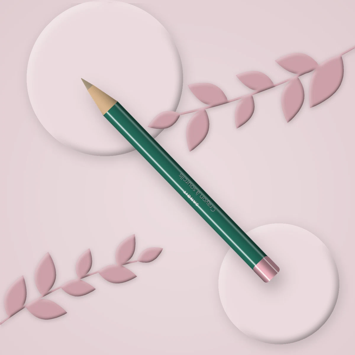 Crayon à sourcils tenue extrême à l'huile d'avocat – Sanbit, photo d'ambiance