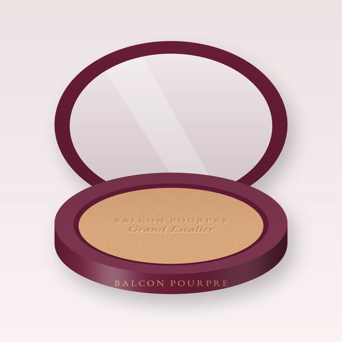 Terre de soleil Grand Escalier à l'huile de coco – Balcon Pourpre, boîtier 15 g, teinte 01 Hâle léger