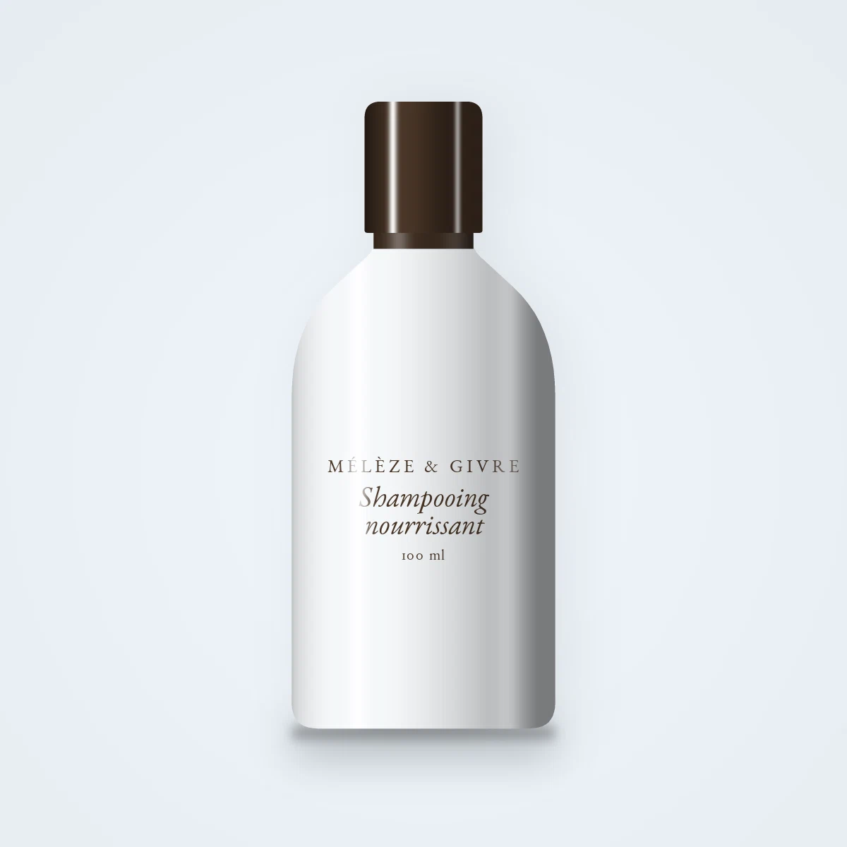 Shampooing nourrissant à l'huile de coco – Mélèze & Givre, flacon 100 ml
