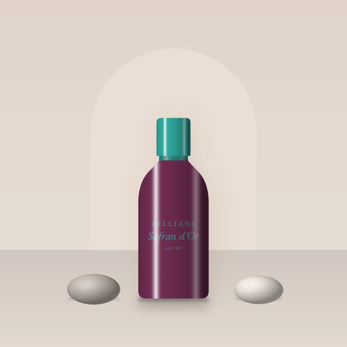 Shampooing nutrition intense Safran d'Or – Zelliane, photo d'ambiance