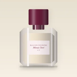 Parfum Minuit Doré pimpant – Balcon Pourpre, flacon 50 ml