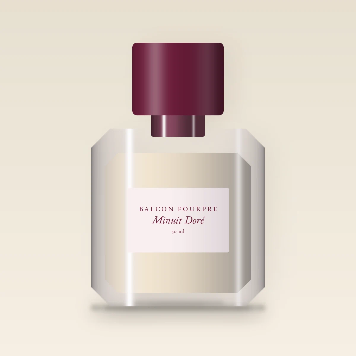 Parfum Minuit Doré pimpant – Balcon Pourpre, flacon 50 ml