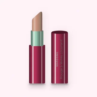 Rouge à lèvres couvrant à l'huile de macadamia – Sopoong, étui 3,5 g, teinte 01 Nude beige