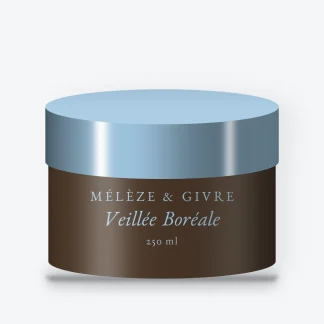 Masque capillaire Veillée Boréale au beurre de cupuaçu – Mélèze & Givre, pot 250 ml