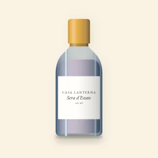 Gel douche Sera d'Estate énergisant – Casa Lanterna, flacon 100 ml