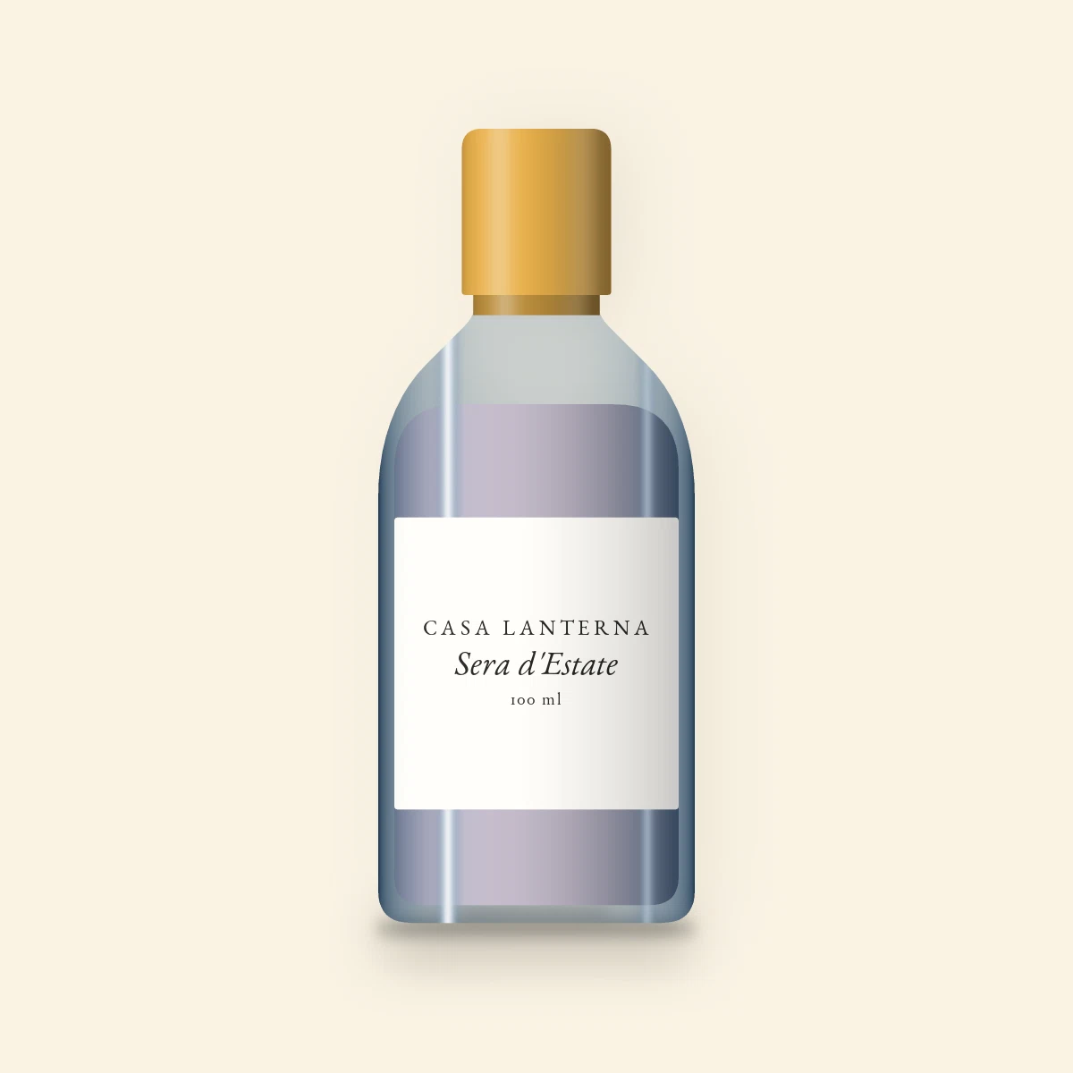 Gel douche Sera d'Estate énergisant – Casa Lanterna, flacon 100 ml