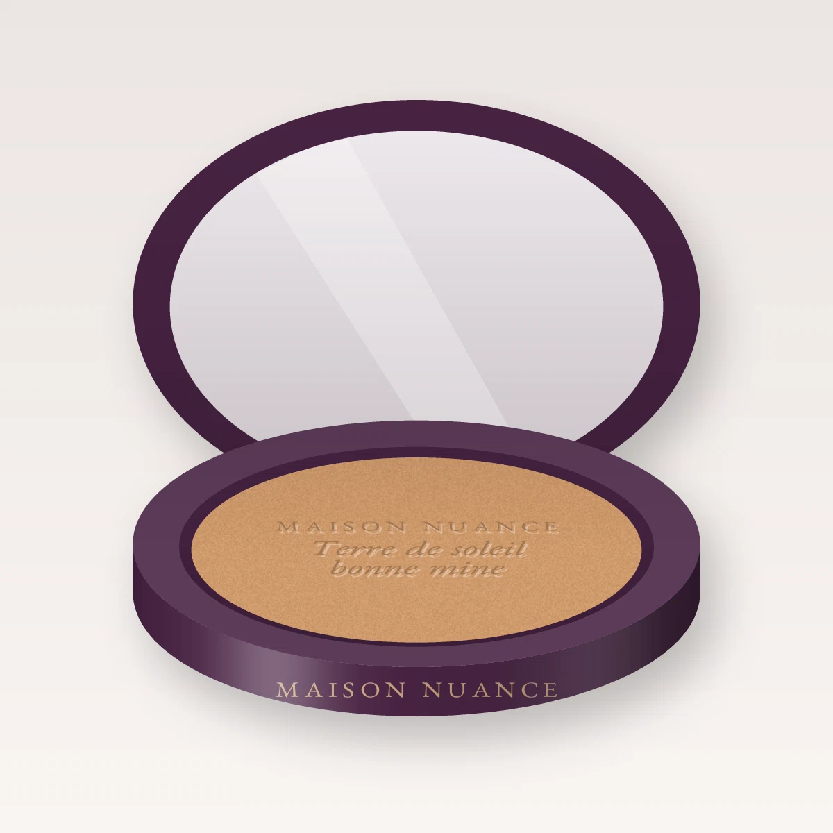 Terre de soleil bonne mine à la poudre de perle – Maison Nuance, boîtier 15 g, teinte 03 Blond doré
