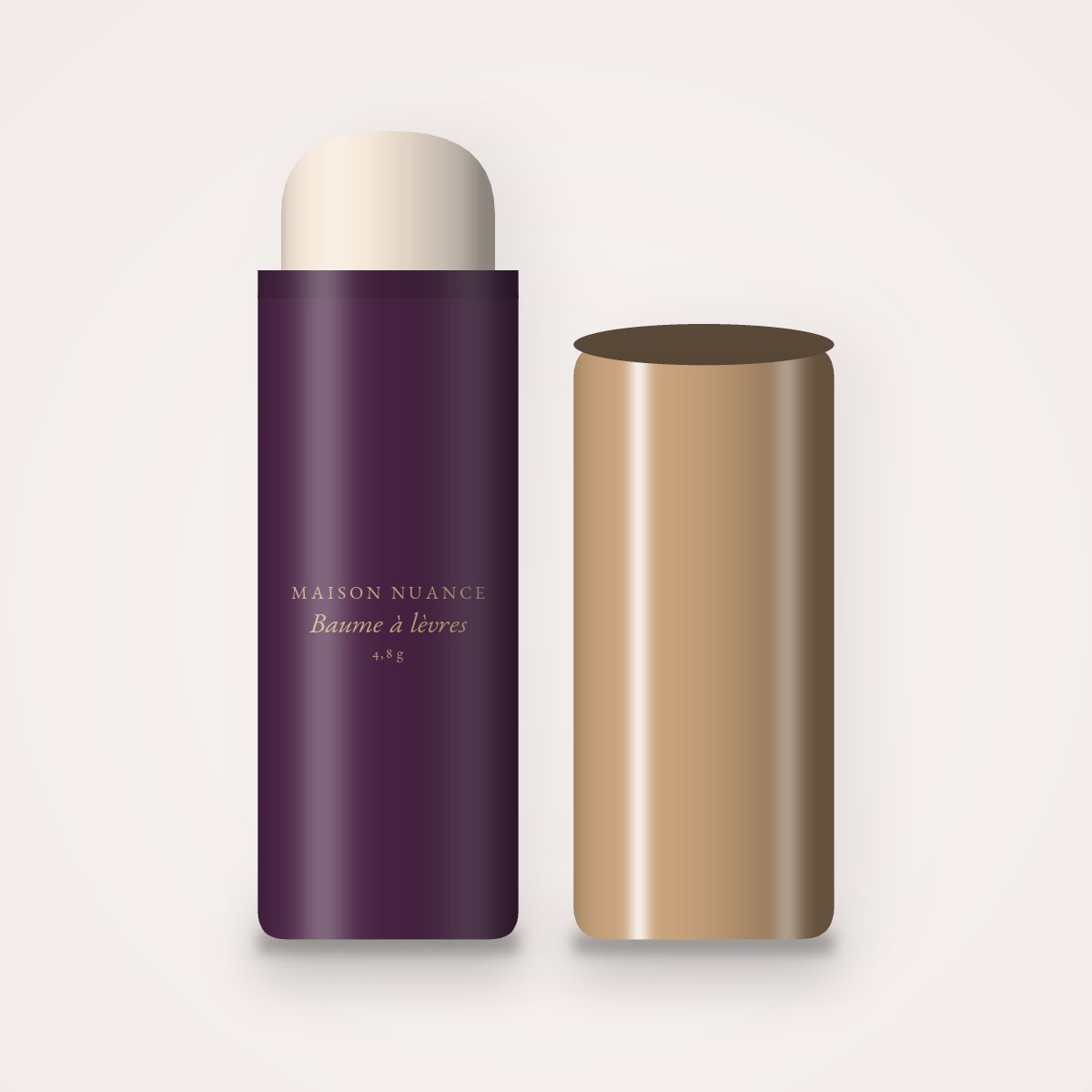 Baume à lèvres ultra-nourrissant à l'huile de noisette – Maison Nuance, stick 4,8 g
