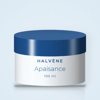 Apaisance gommage visage énergisant – Halvène, pot 100 ml